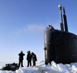 U.S.S. Annapolis nuclear attack submarine in the Arctic, 2009. (Photo courtesy of US Navy)